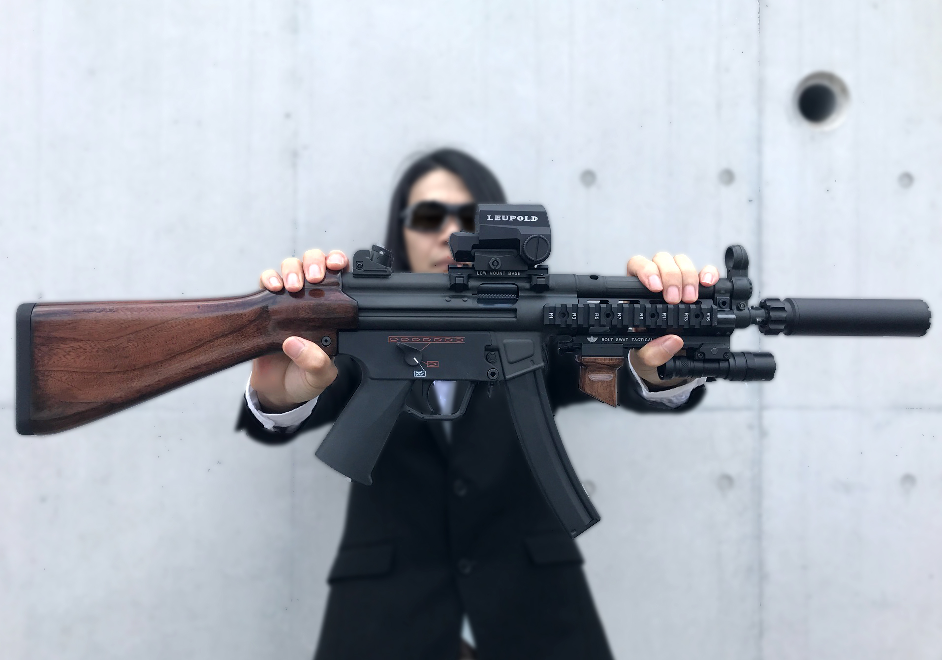 ROD技研 M4 MP5 ストック 木製　電動ガン インドア UAB ROD技研】木製ストック！ガジェット紹介【サバゲーパーツ】